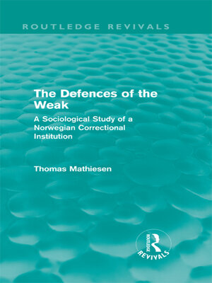 cover image of The Defences of the Weak (Routledge Revivals)